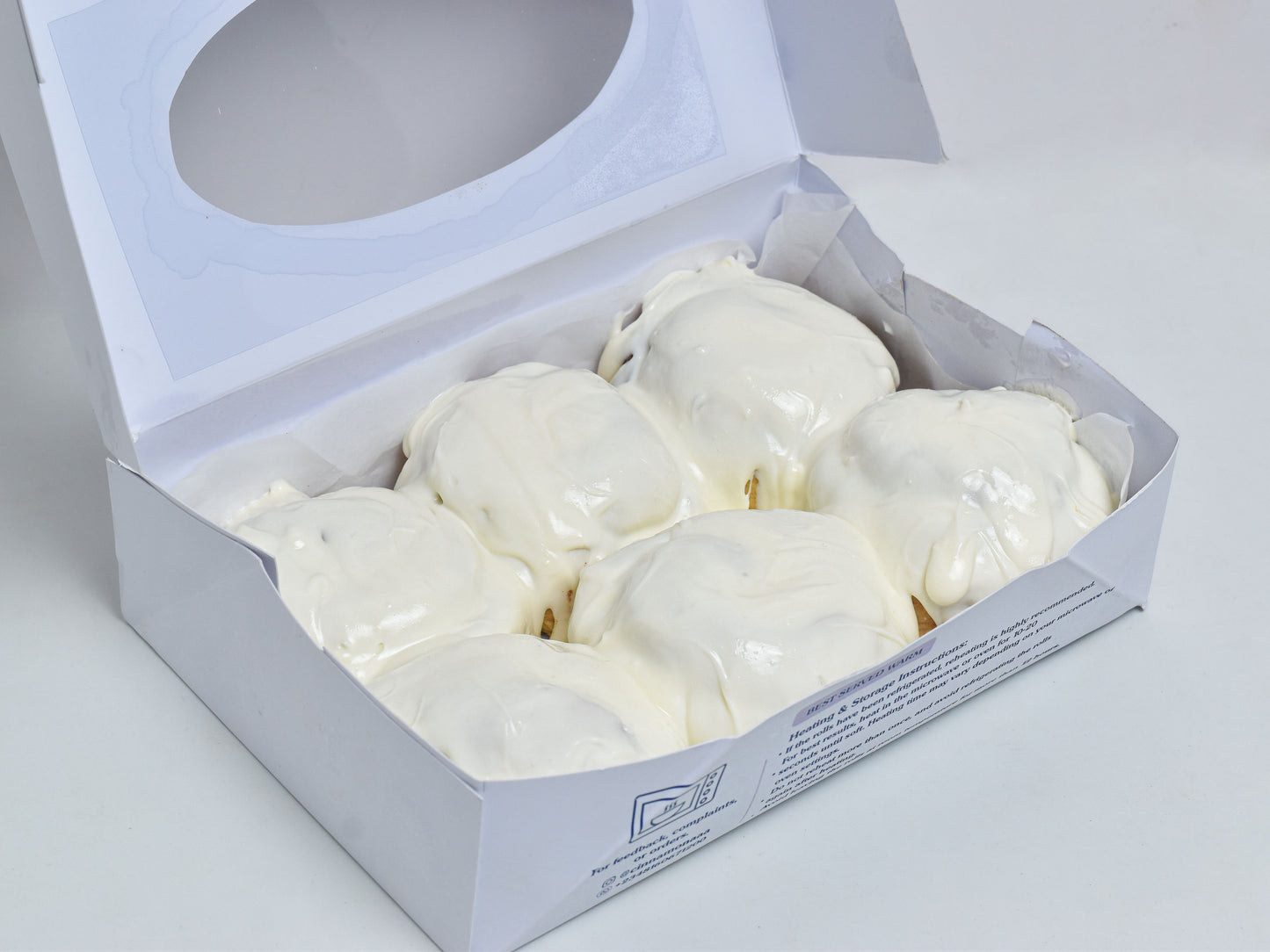 (P) Plain Frosted Cinnamon Rolls